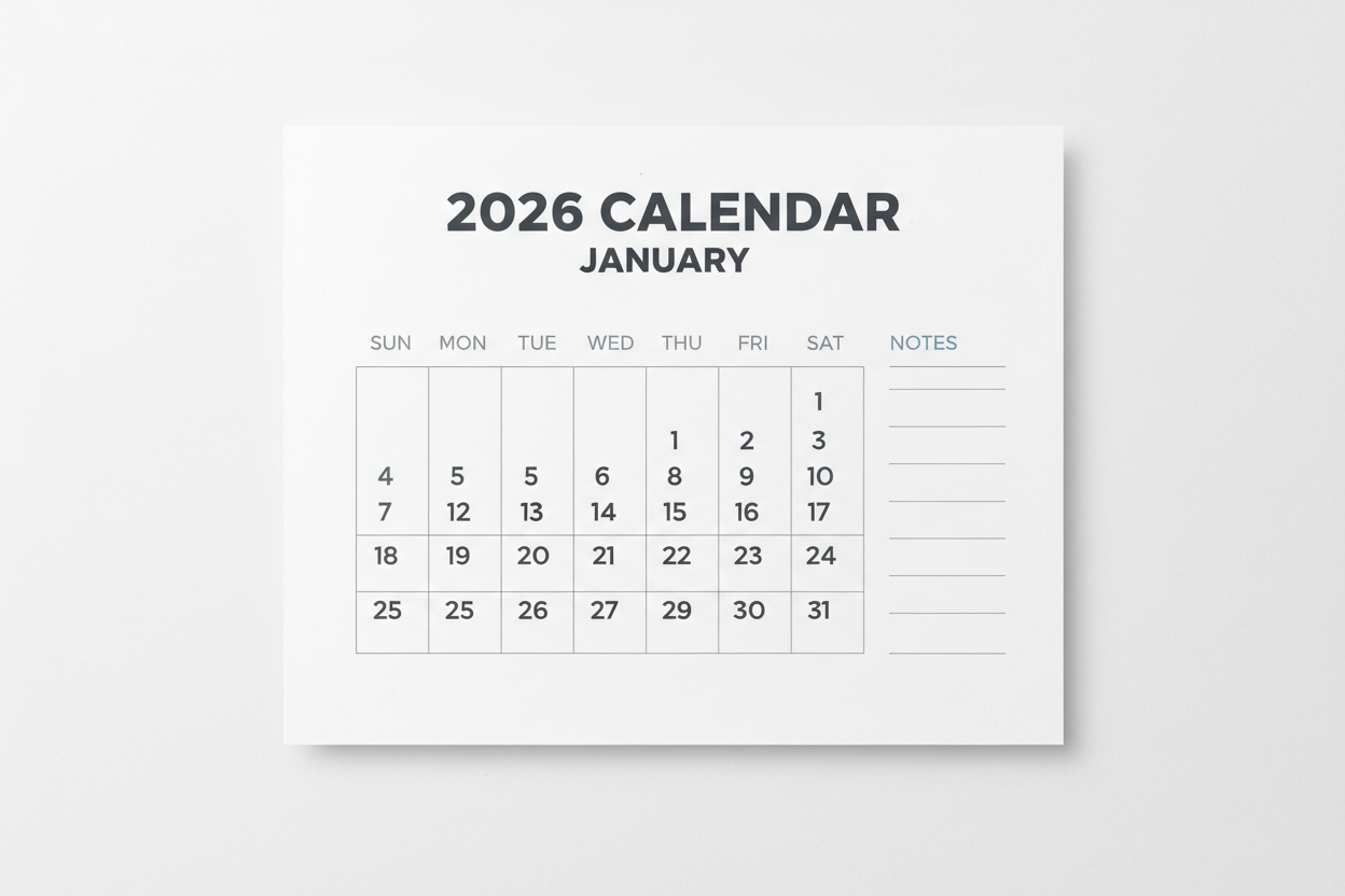 2026 Calendar