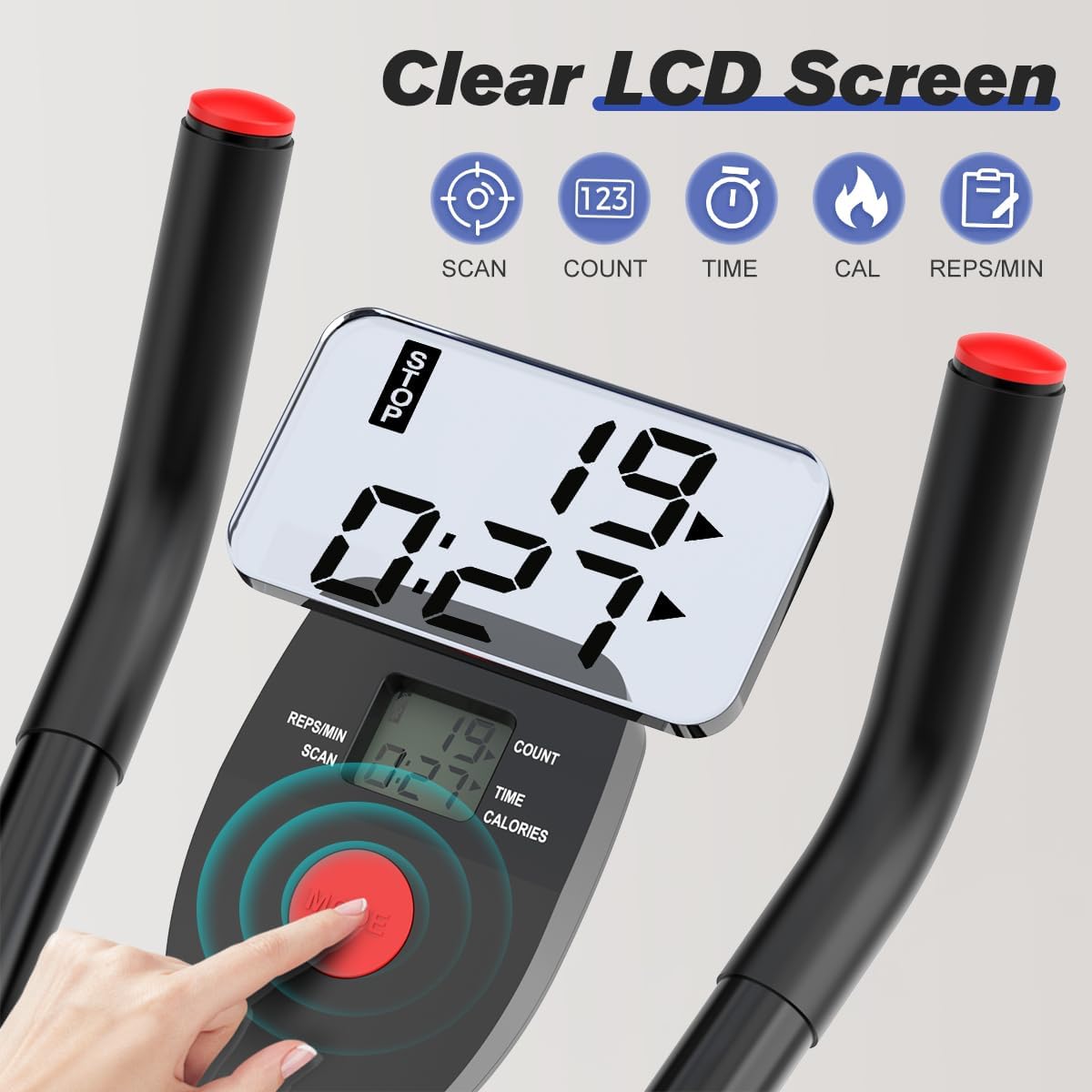 RELIFE REBUILD YOUR LIFE AB Workout Machine Adjustable Ab Trainer Foldable Ab Cruncher Strength Training Equipment for Home Gym Blue 440 LBS