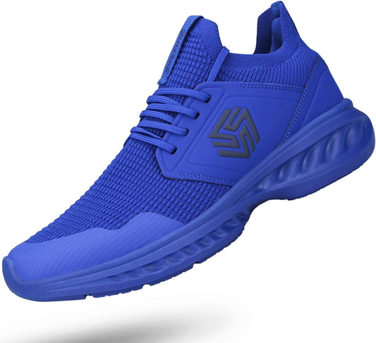 Men's Easy-On Anti-Slip, Breathable Lightweight Tennis Shoes for Training, Walking, Running, & Gym.