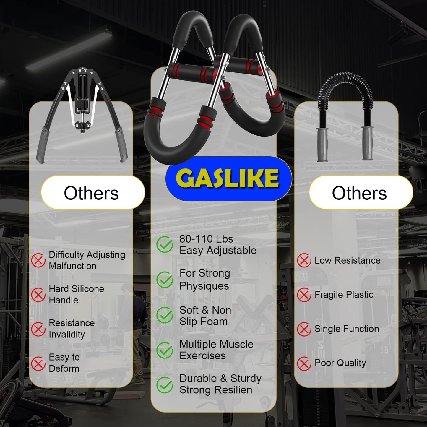 Newest Generation Twister Arm Trainer: Adjustable Power Spring Bar, Forearm & Triceps Exerciser for Home Fitness. Portable & Detachable."