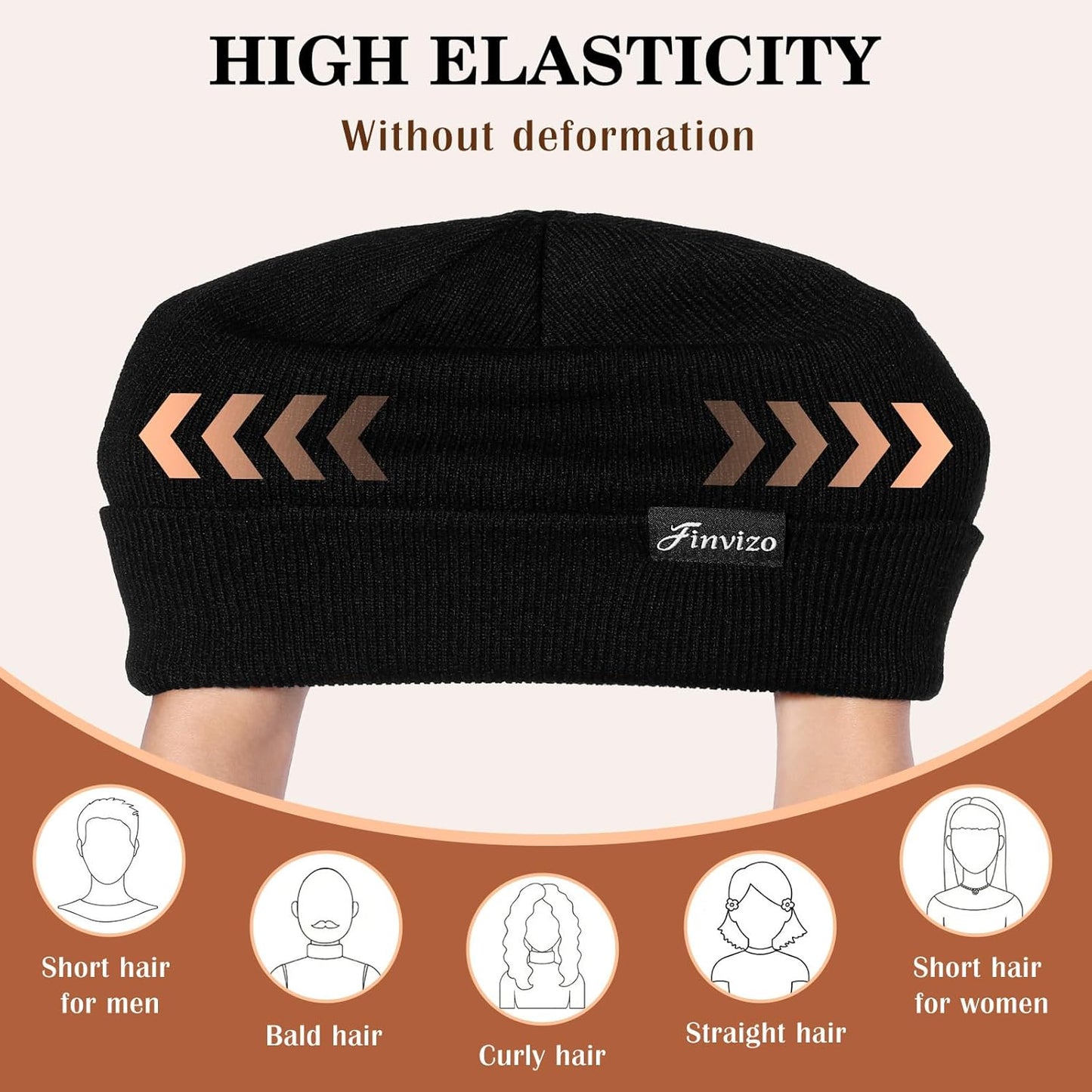 Men's & Women's Winter Beanie Set: 4-Piece Knit Cuffed Skull Cap - Warm Unisex Hat Pack