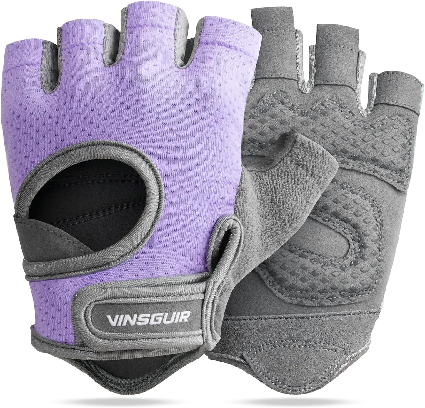 VINSGUIR Workout Gloves for Women and Men, Breathable Weight Lifting Gloves for Gym Exercise, Fitness, Training, and Cycling, with Excellent Grip and Cushion Pads