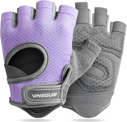 VINSGUIR Workout Gloves for Women and Men, Breathable Weight Lifting Gloves for Gym Exercise, Fitness, Training, and Cycling, with Excellent Grip and Cushion Pads