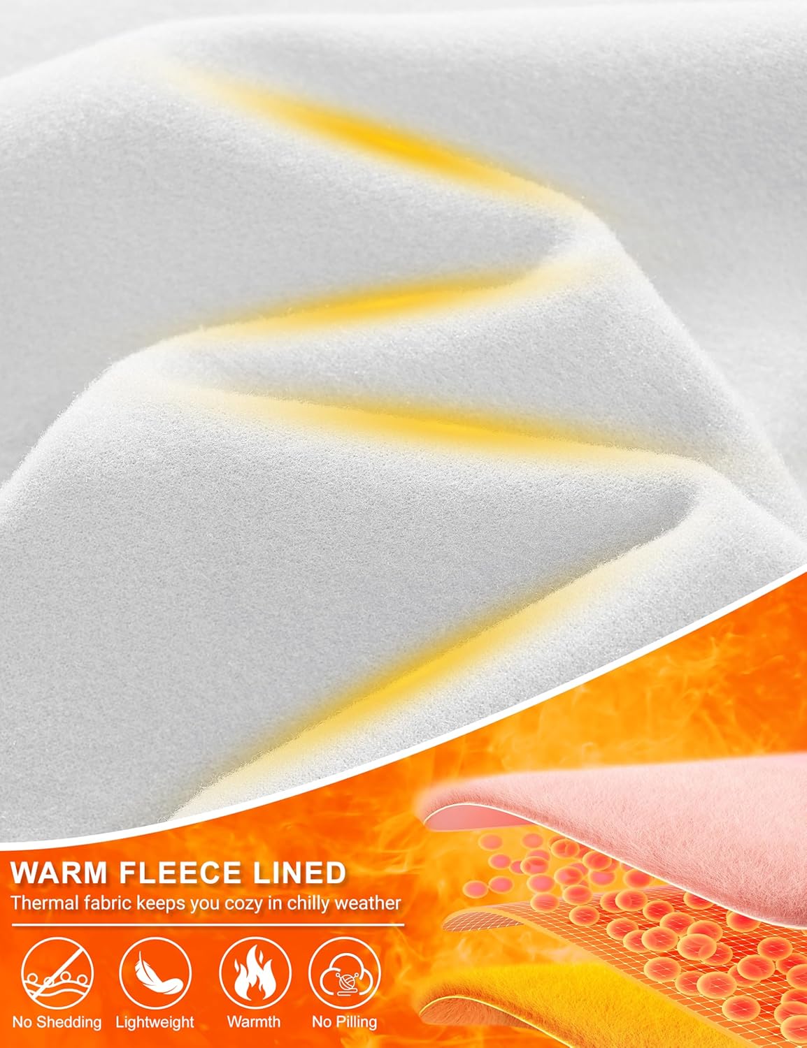 MAGCOMSEN Women's Thermal Long Sleeve Base Layer Top: Fleece-Lined, Warm, Athleticwear with Pocket - Ideal for Running & Winter Workouts.