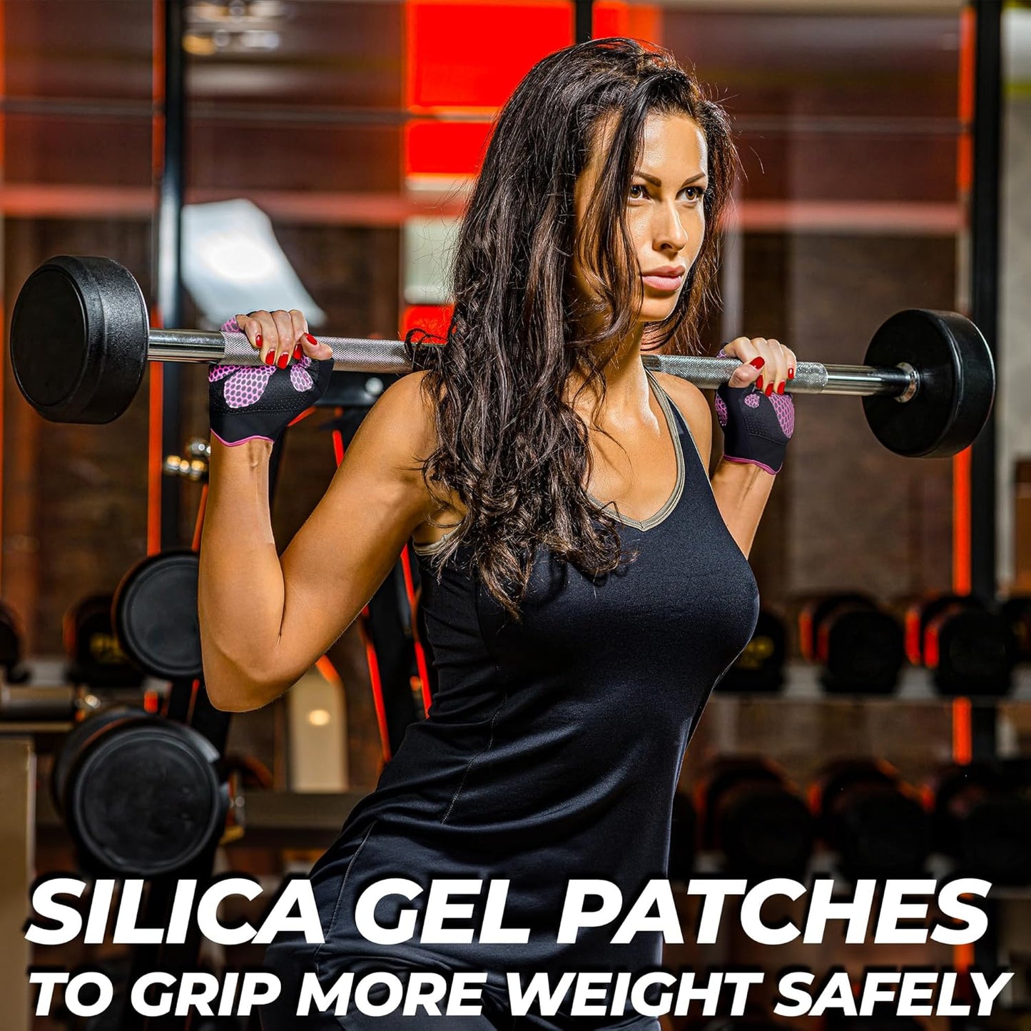 Weightlifting Gloves with Full Palm Protection – For Men & Women. Breathable Exercise Gloves for Gym, Cycling, Pull-ups, Deadlifting.