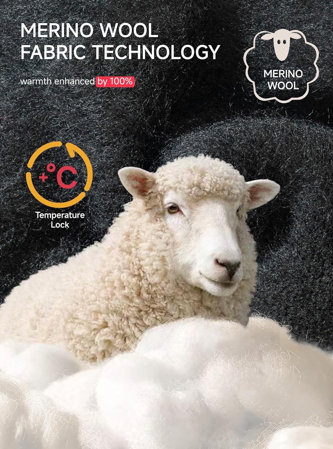 TRENDOUX Merino Wool Touchscreen Gloves: Unisex, Cold-Weather, Non-Slip, Elastic Cuff - for Men & Women