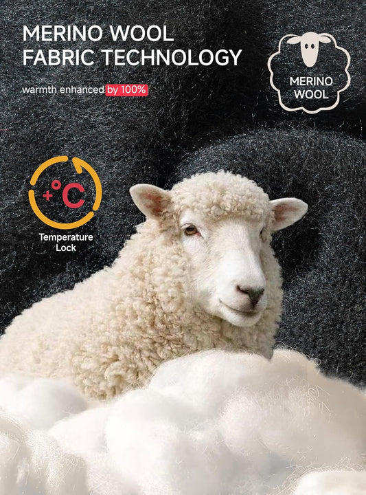 TRENDOUX Merino Wool Touchscreen Gloves: Unisex, Cold-Weather, Non-Slip, Elastic Cuff - for Men & Women