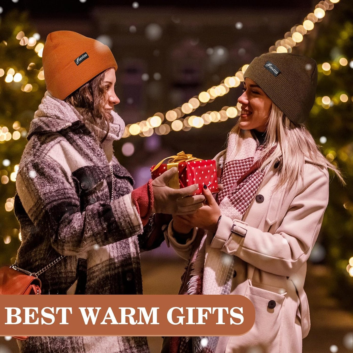 Men's & Women's Winter Beanie Set: 4-Piece Knit Cuffed Skull Cap - Warm Unisex Hat Pack