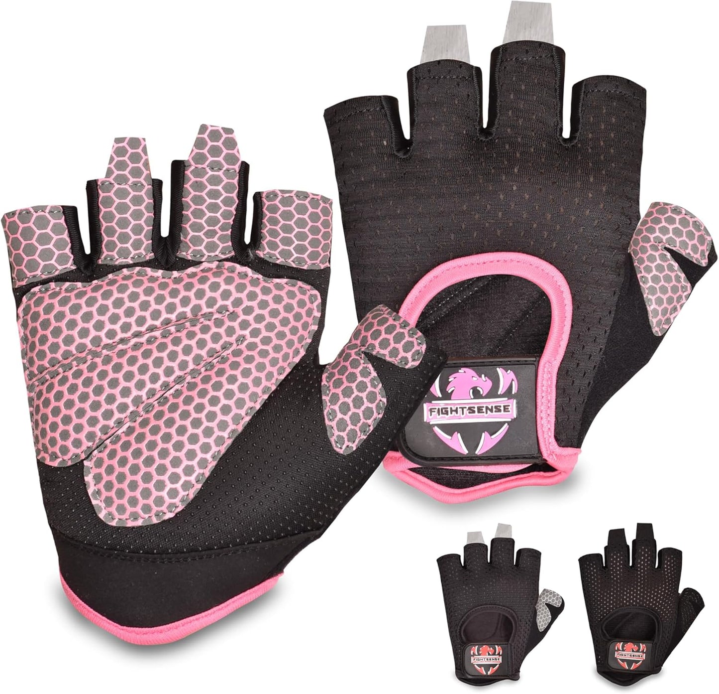 Weightlifting Gloves with Full Palm Protection – For Men & Women. Breathable Exercise Gloves for Gym, Cycling, Pull-ups, Deadlifting.