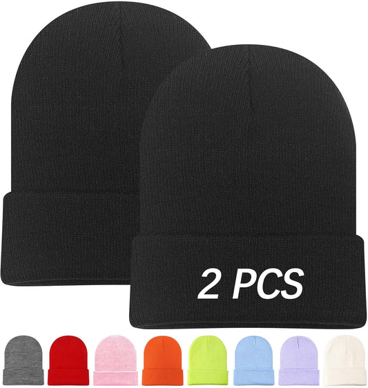 Women's Beanie Hats: Multiple Color Options, Soft Knit Ski Caps with Elasticated Stocking Styles for Winter