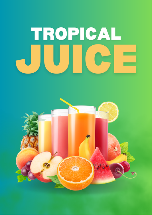 Tropical Juice Promotion Poster