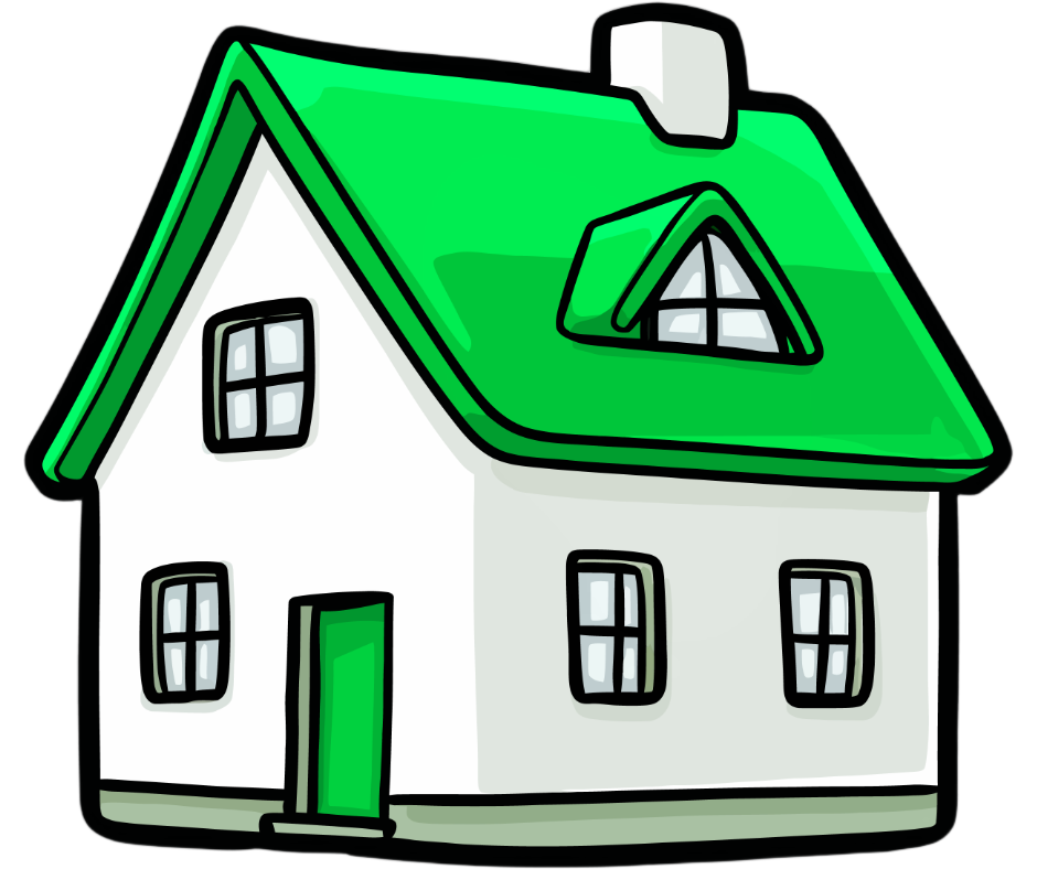 Cartoon Small House Illustration