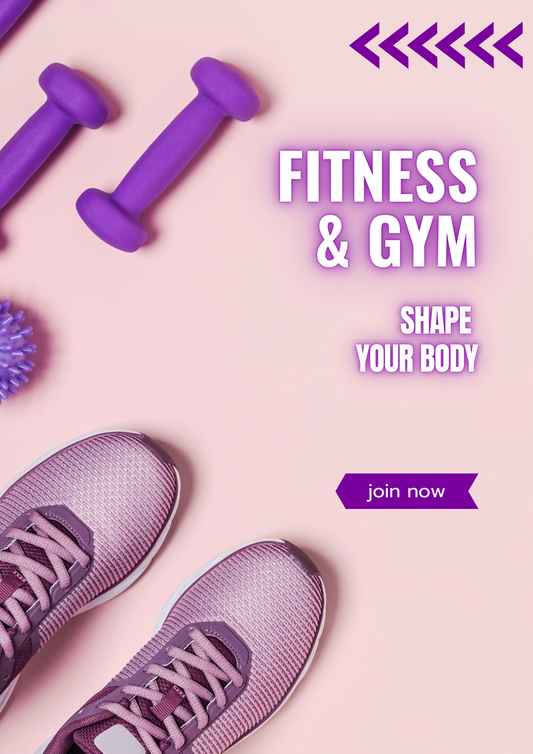 Fitness Flyer Template - Customizable Gym Promotion Design