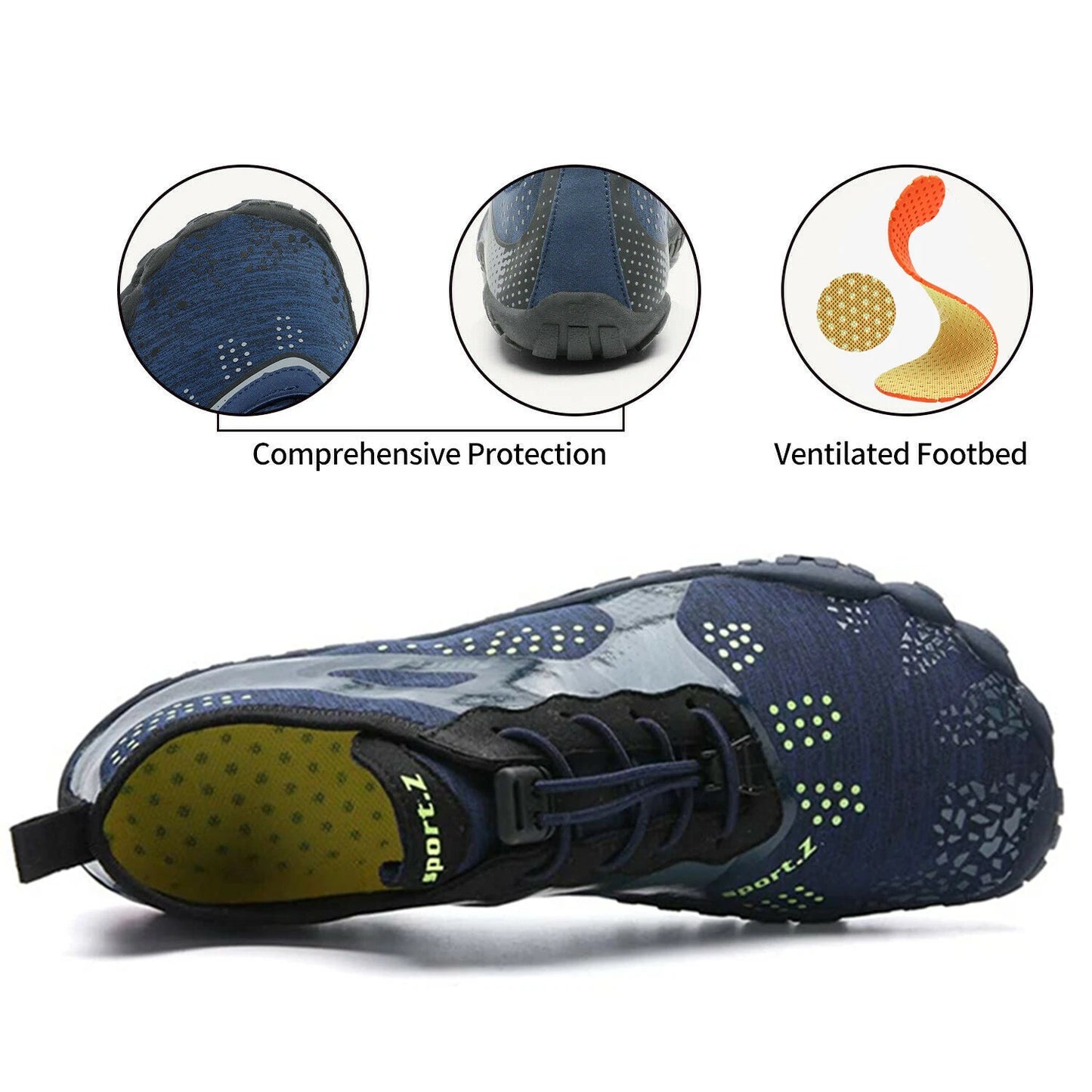 Water Shoes Quick Dry Barefoot for Swim Diving Surf Aqua Sport Beach Vacation