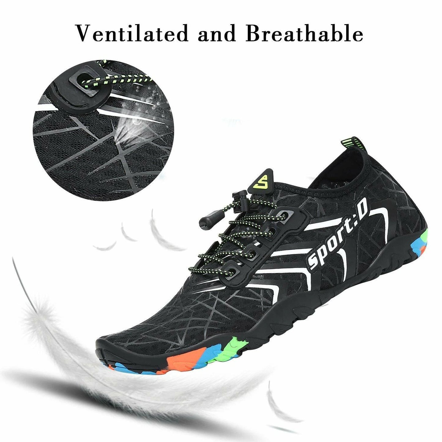 Water Shoes Quick Dry Barefoot for Swim Diving Surf Aqua Sport Beach Vacation