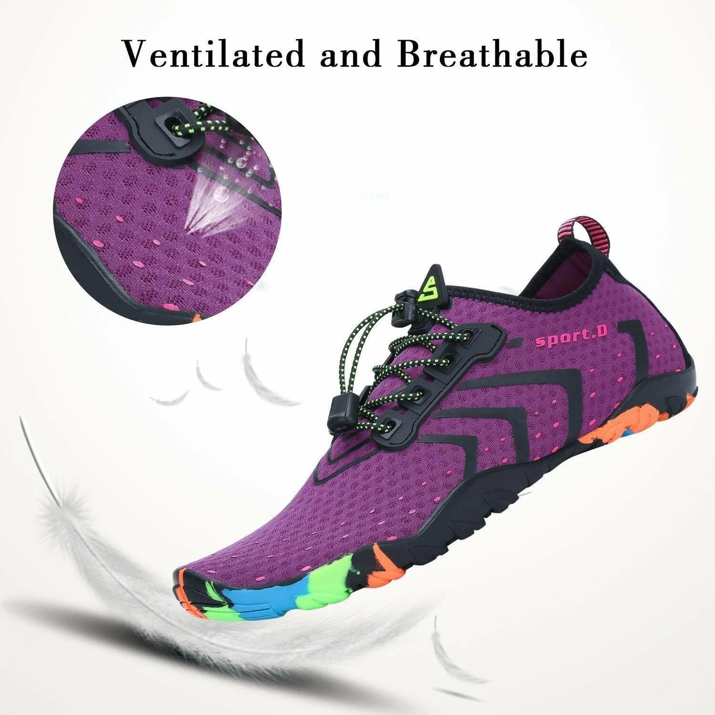 Water Shoes Quick Dry Barefoot for Swim Diving Surf Aqua Sport Beach Vacation