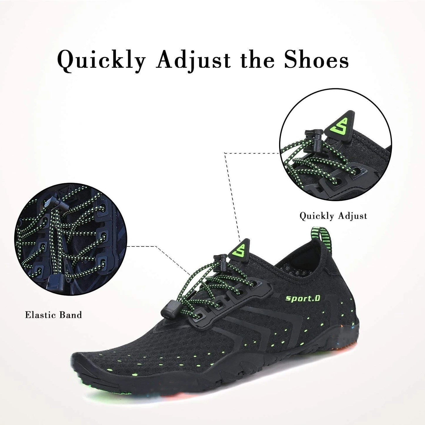 Water Shoes Quick Dry Barefoot for Swim Diving Surf Aqua Sport Beach Vacation