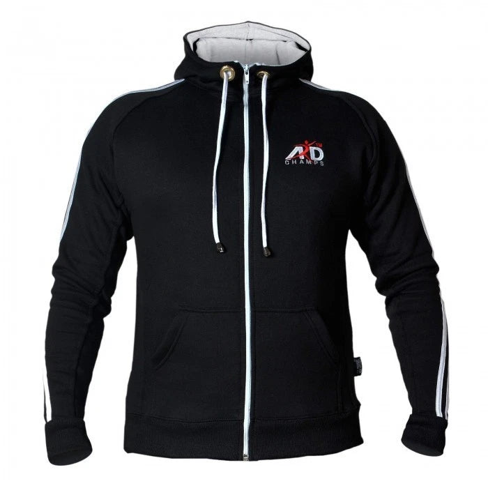 ARD CHAMPS Men's MMA Gym Zip Hoodie - Training, Boxing & Running Sweatshirt