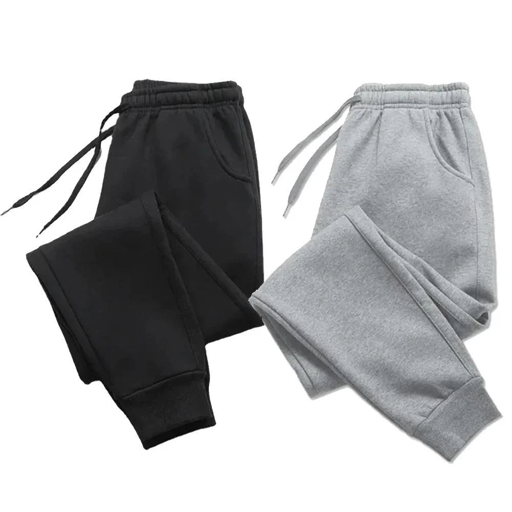 Men's Fleece Sweatpants - Winter Running Joggers & Gym Pants