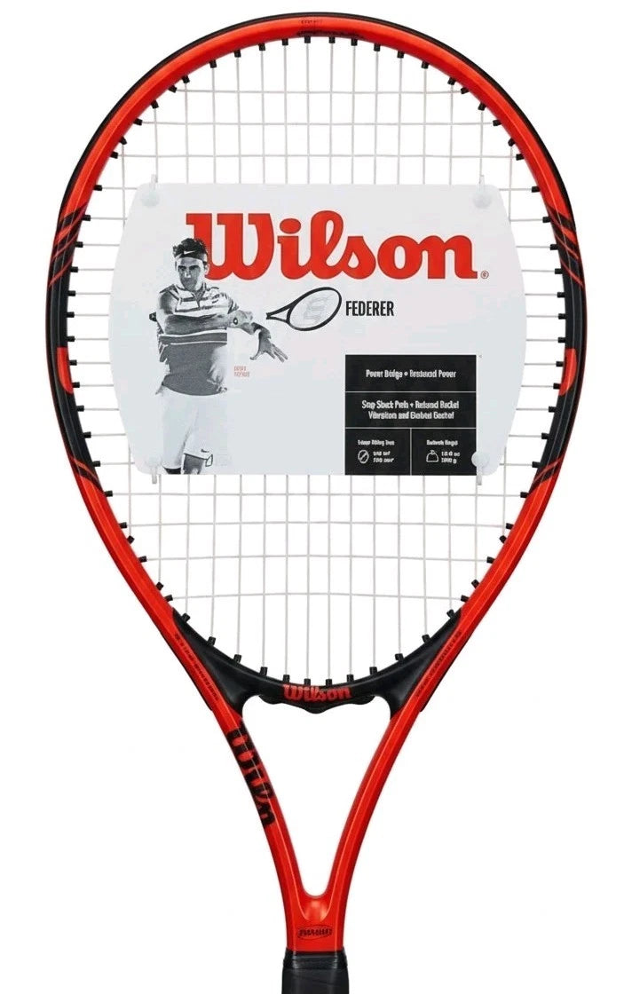 Wilson Federer Adult Recreational Tennis Racket - 4 3/8 Grip - 110 Head - NEW