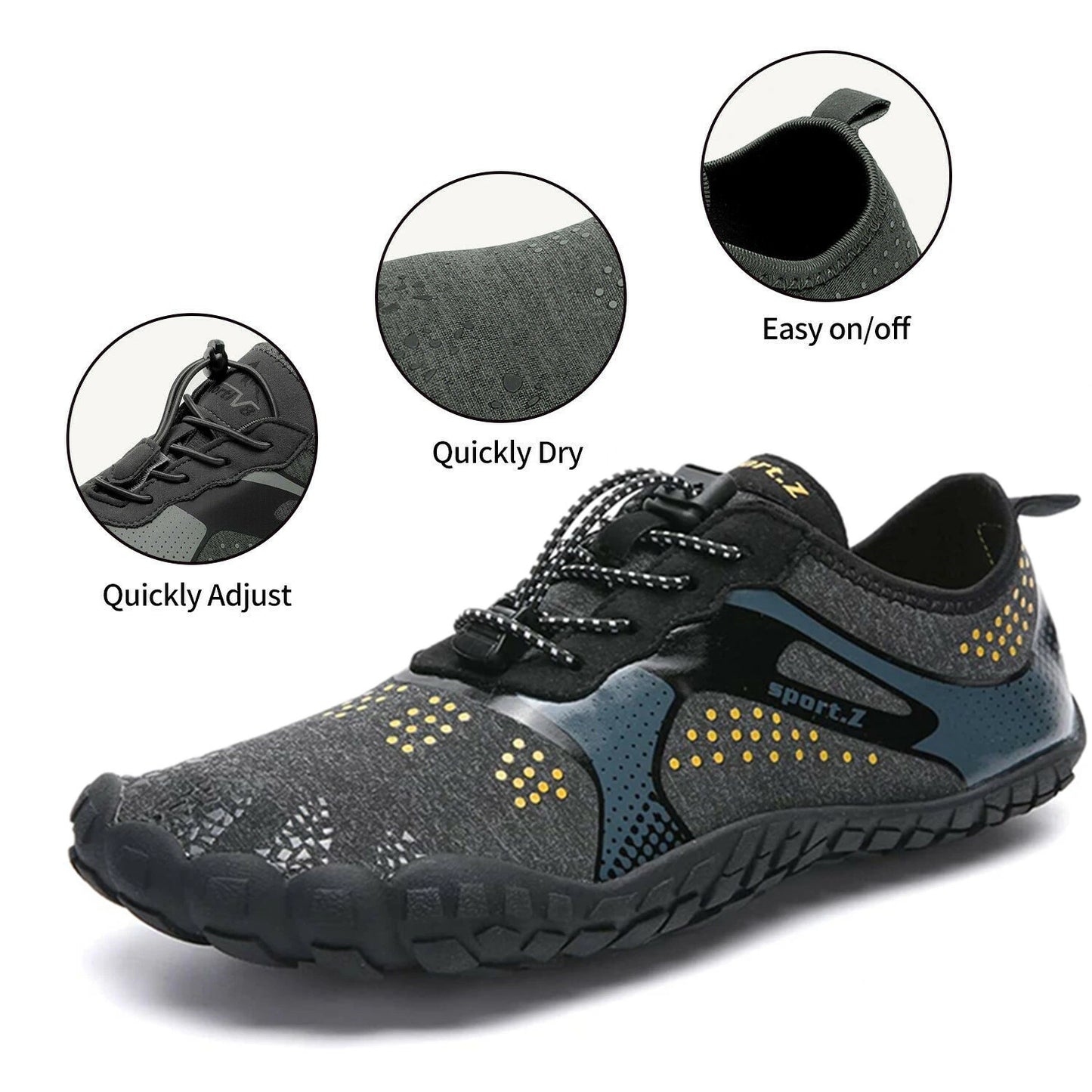 Water Shoes Quick Dry Barefoot for Swim Diving Surf Aqua Sport Beach Vacation