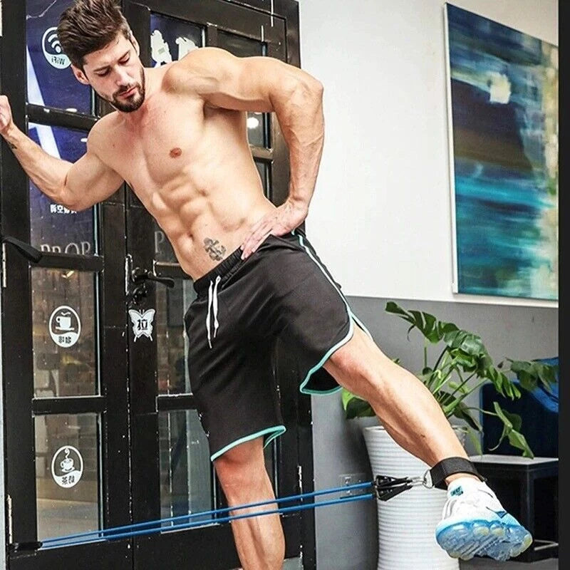 200 Characters: 11-Piece Resistance Band Set for Yoga, Pilates, Abs & Full Body Workouts