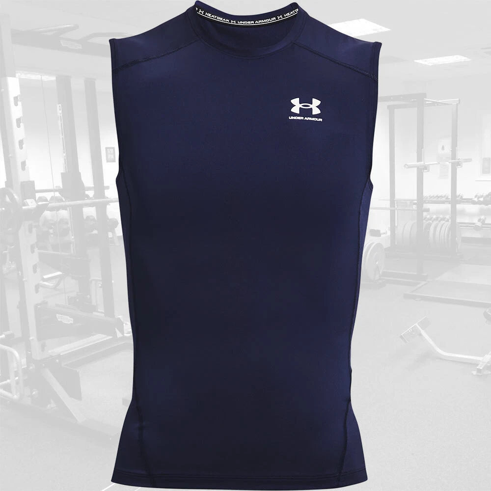 Under Armour Men's HeatGear Compression Tank Top - Sleeveless Workout Shirt