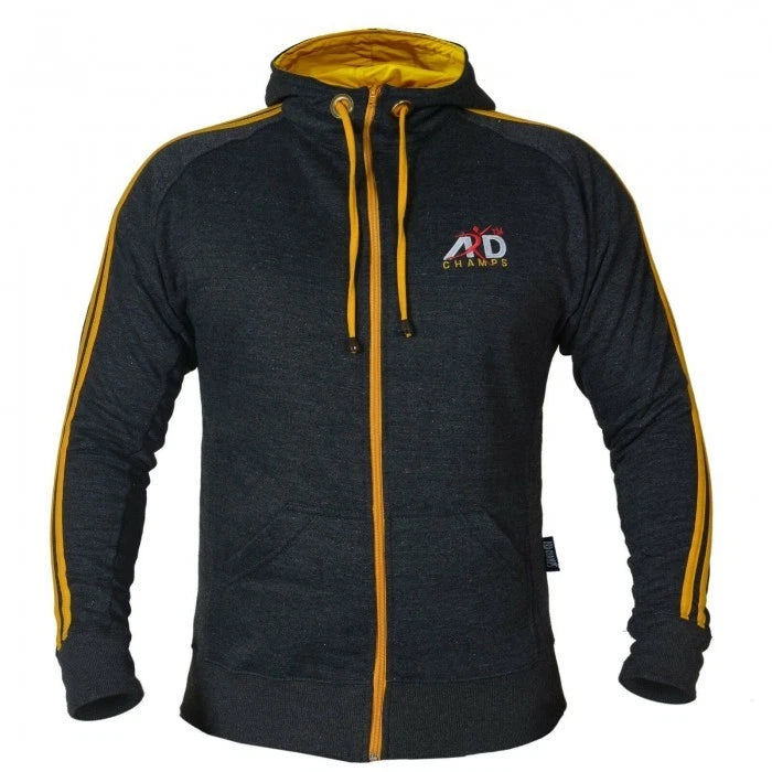 ARD CHAMPS Men's MMA Gym Zip Hoodie - Training, Boxing & Running Sweatshirt