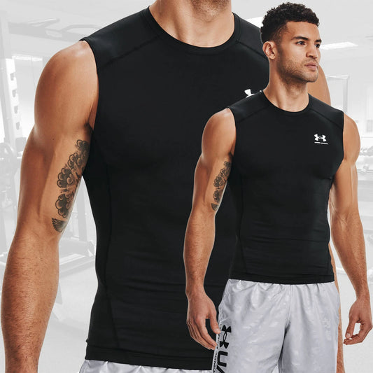 Under Armour Men's HeatGear Compression Tank Top - Sleeveless Workout Shirt