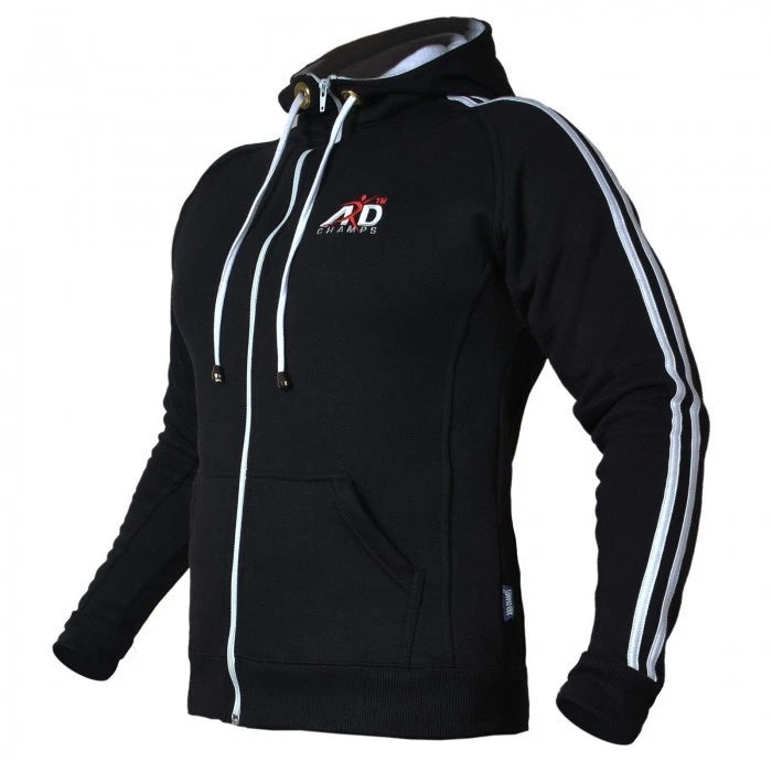 ARD CHAMPS Men's MMA Gym Zip Hoodie - Training, Boxing & Running Sweatshirt