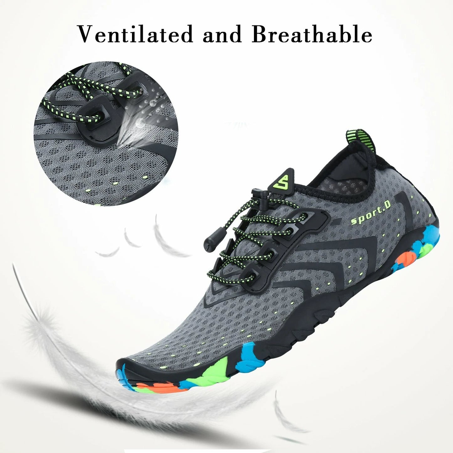 Water Shoes Quick Dry Barefoot for Swim Diving Surf Aqua Sport Beach Vacation