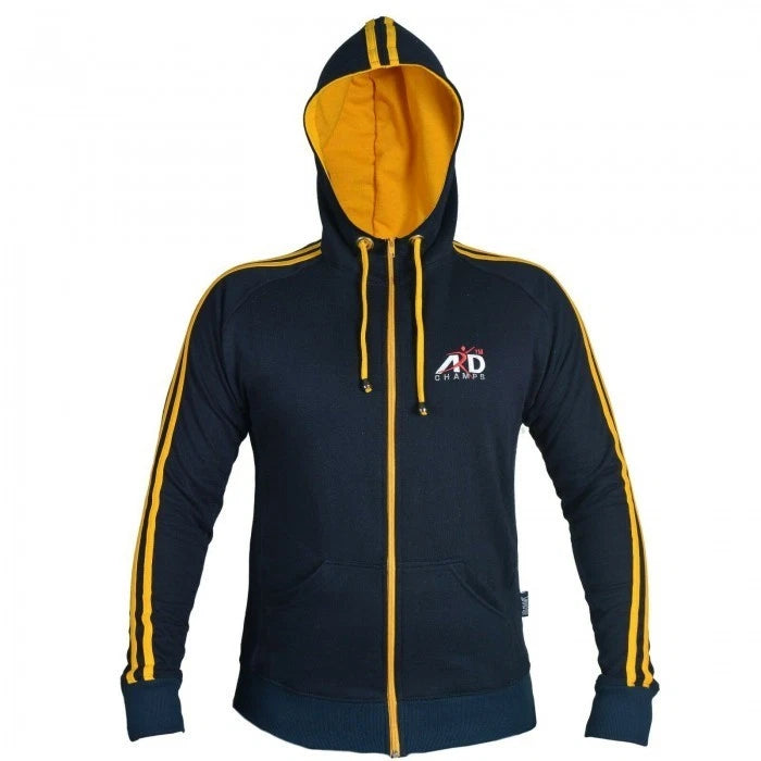 ARD CHAMPS Men's MMA Gym Zip Hoodie - Training, Boxing & Running Sweatshirt