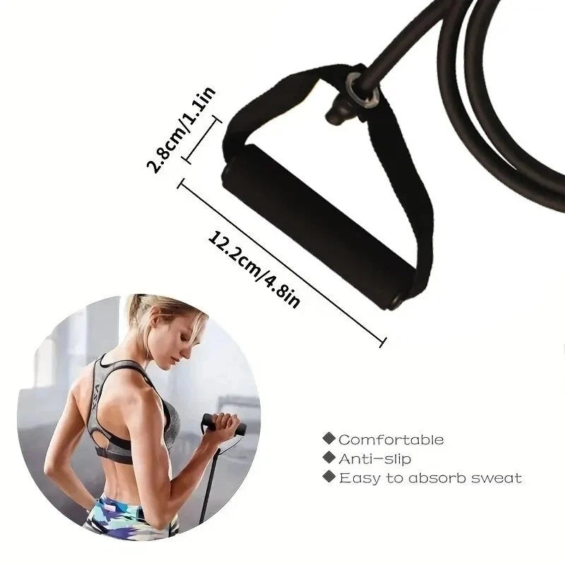 Resistance Bands With Handles Exercise Fitness Training Workout Set