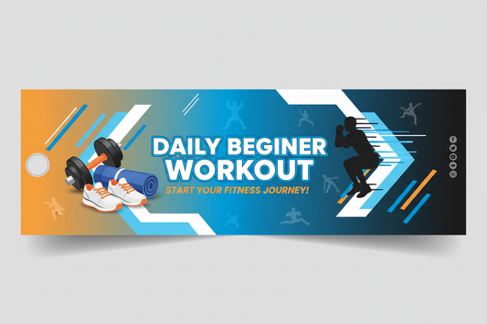 YouTube Banner Daily Beginner Workout